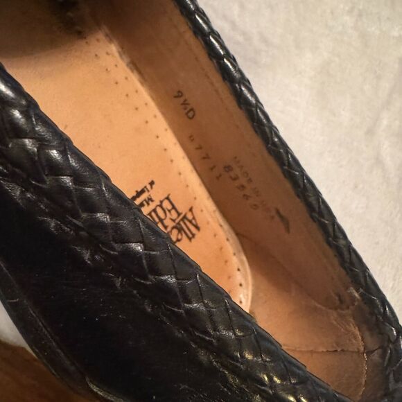 Allen Edmonds MAXFIELD Men's Leather Tassel Loafers 9.5 D Black dress shoes - Picture 7 of 7